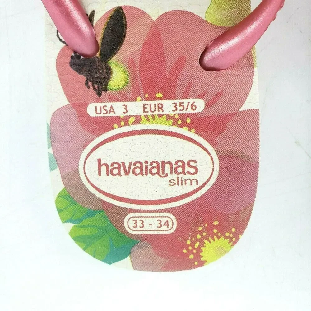 Disney Havaianas Slim Flip Flops Tinkerbell‎  Pink